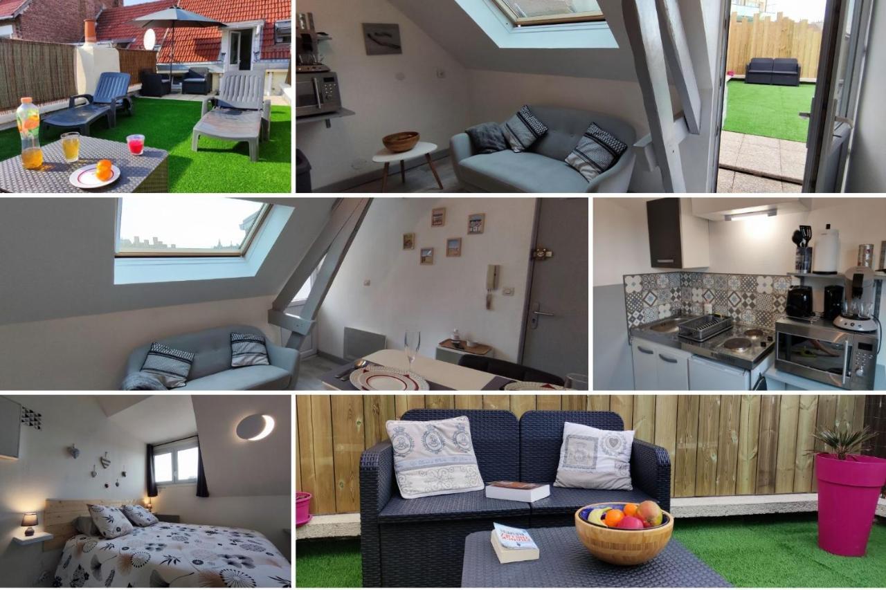 Joli Petit T2 Terrasse Proche Du Phare Appartement Calais Buitenkant foto